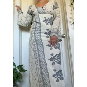 O’Neill Long Sleeve Pattern Maxi Dress